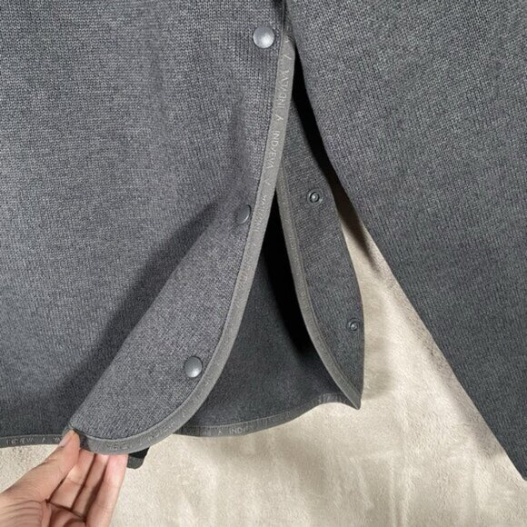 Indyeva Toga Sweater Women M Polartec Fleece Pullover Zippered Pocket Storm Grey - Picture 6 of 12